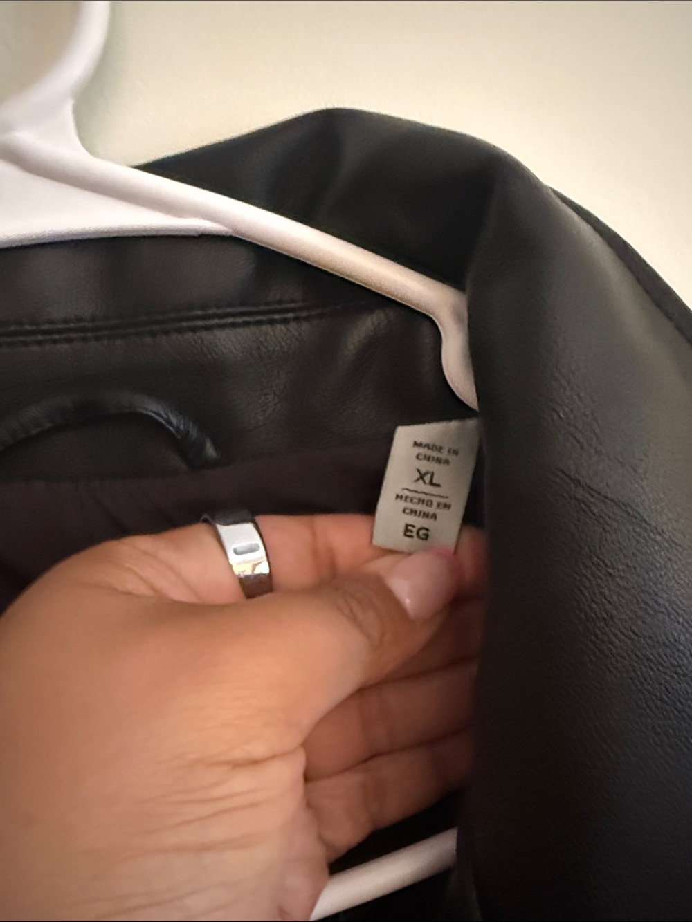 Levi's Black Faux Leather Asymmetrical Moto Jacket - Picture 2 of 2